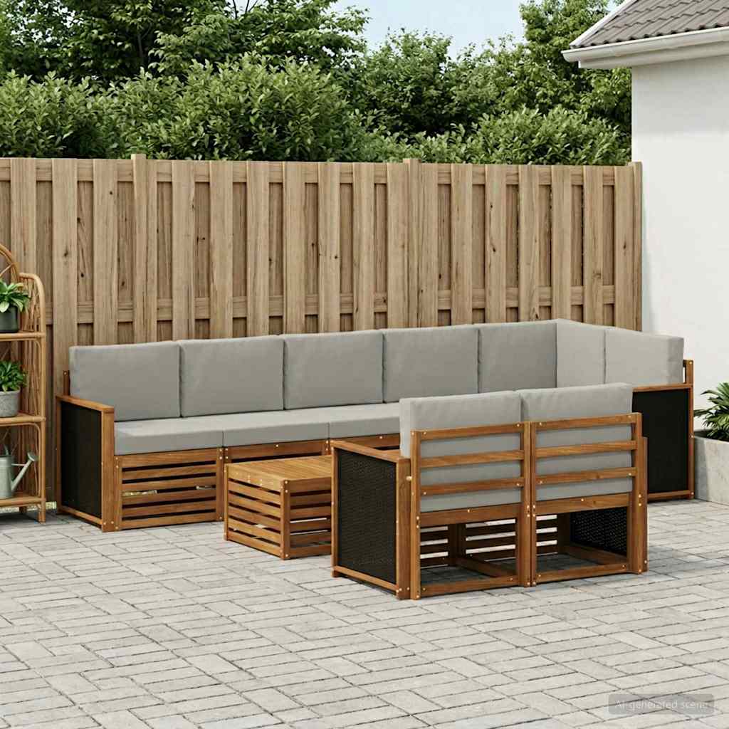 Setovi sofa Čvrsto drvo akacije