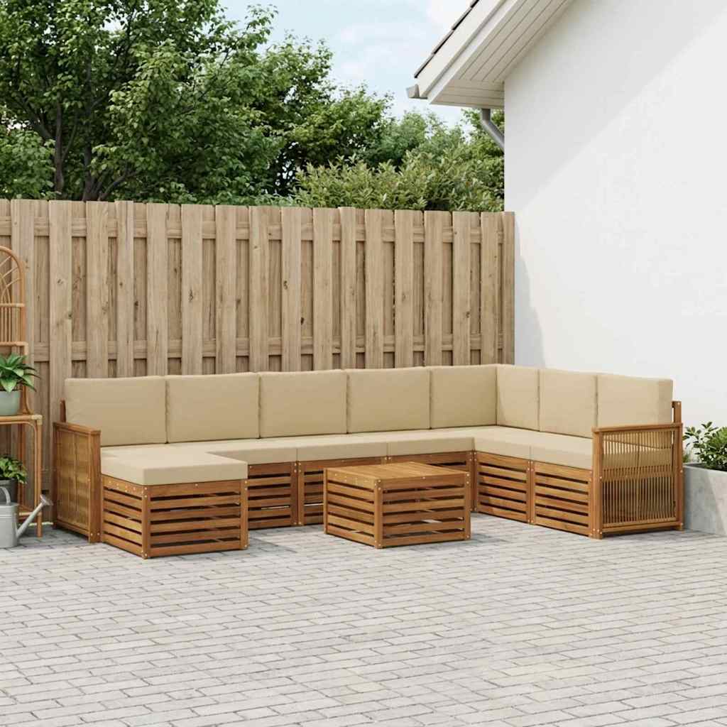 Set vanjskih sofa 7 kom. Prirodna
