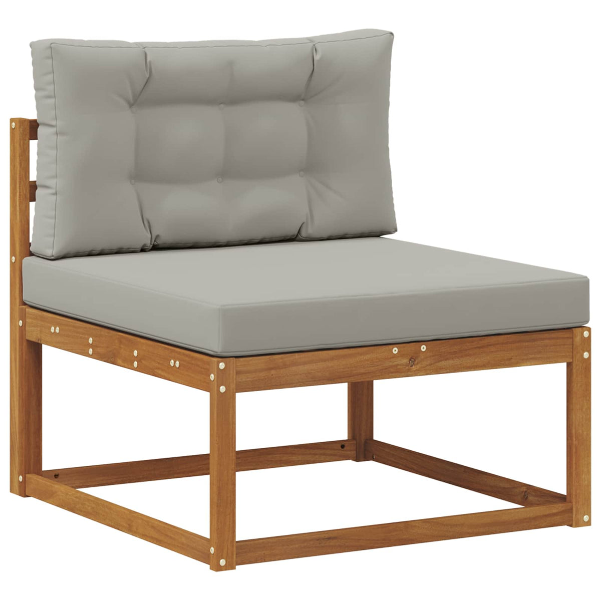 Set vanjskih sofa 4 kom. Prirodna i Svjetlosiva