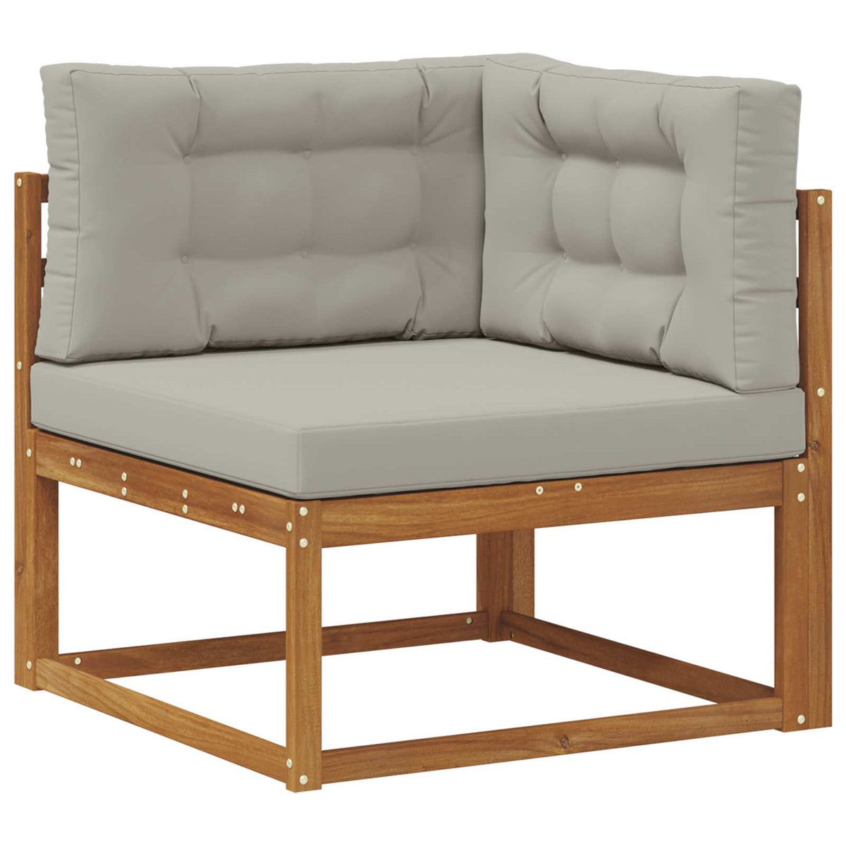 Set vanjskih sofa 4 kom. Prirodna i Svjetlosiva