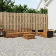 Set vanjskih sofa 7 kom. Prirodna Čvrsto drvo akacije