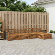 Set vanjskih sofa 5 kom. Prirodna Čvrsto drvo akacije 329 x 162,5 x 73 cm