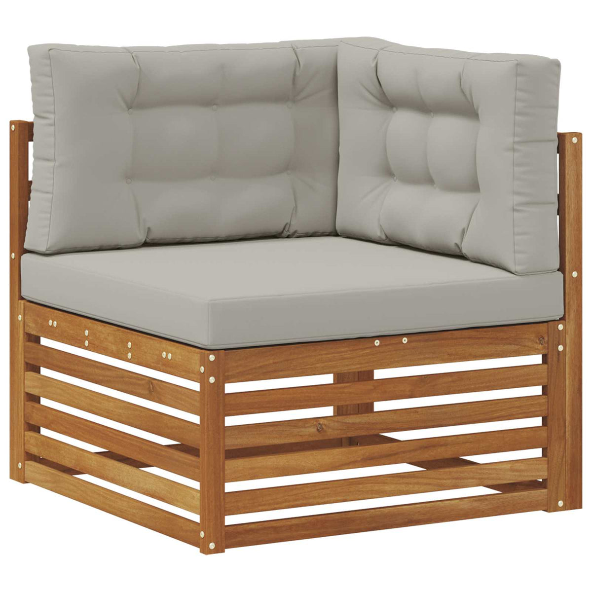 Set vanjskih sofa 5 kom. Prirodna i svjetlosiva