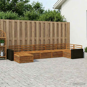 Set vanjskih sofa 7 kom. Prirodna