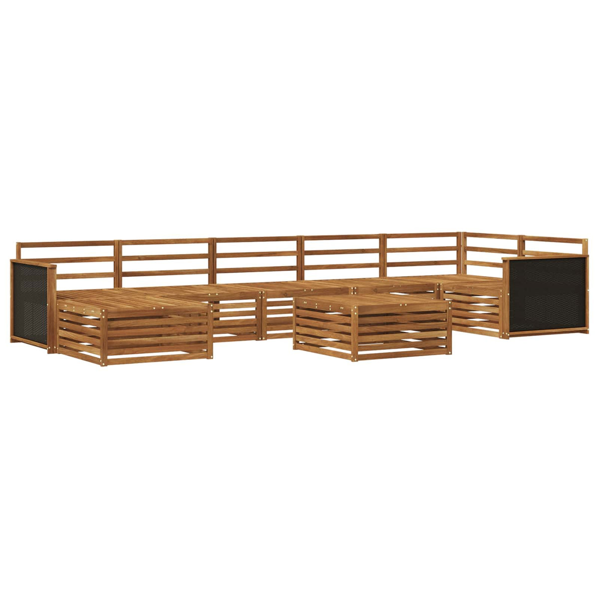Set vanjskih sofa 8 kom. Prirodna