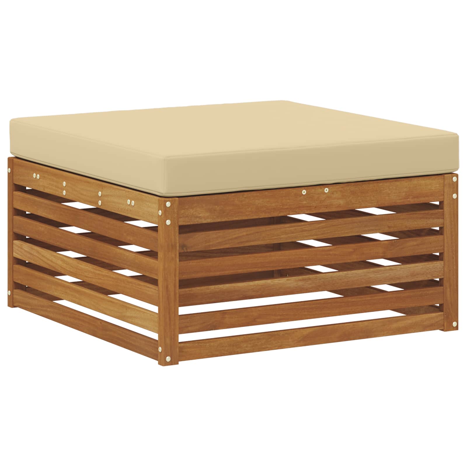 Set vanjskih sofa 6 kom. Čvrsto drvo akacije
