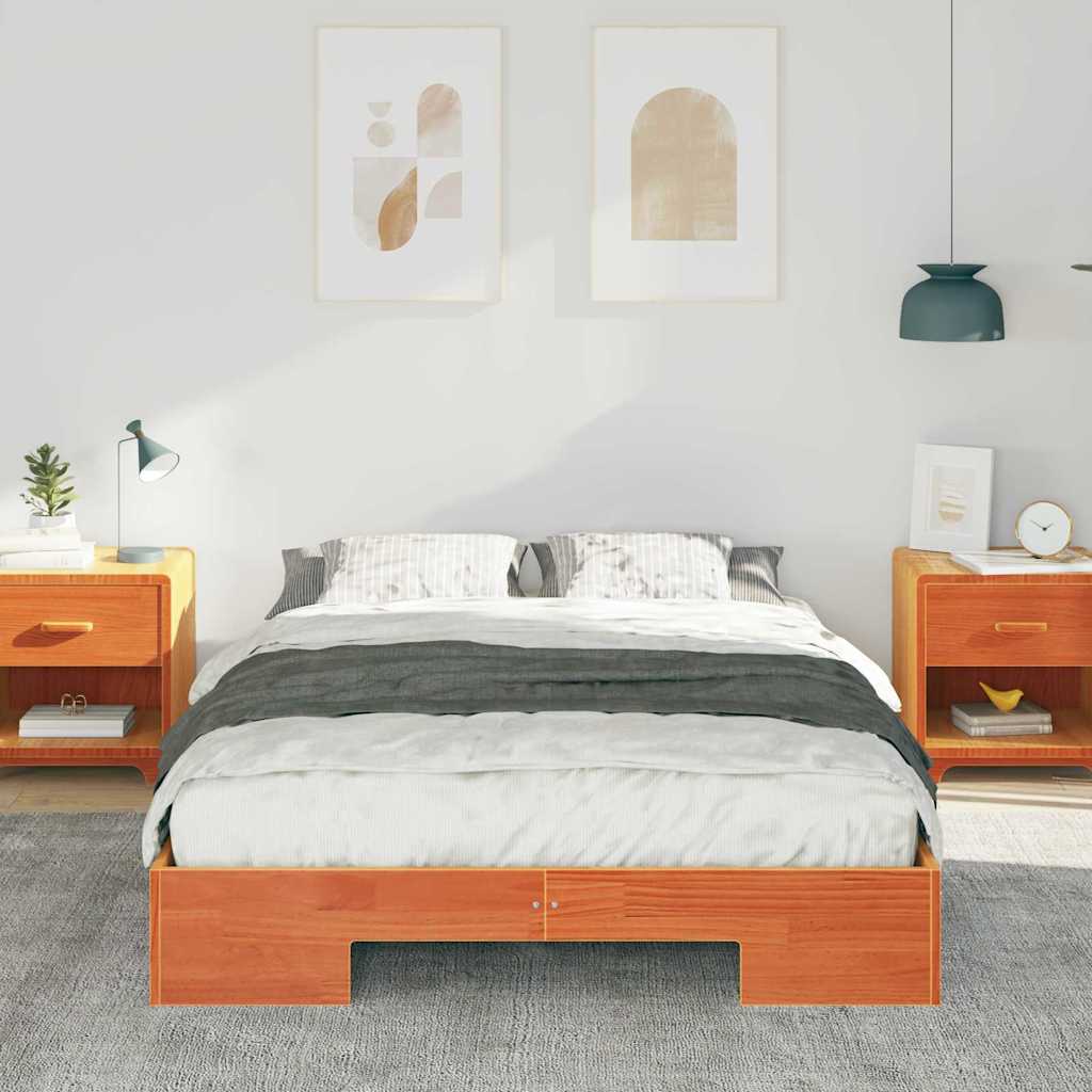 Krevetna konstrukcija Smeđa 120 x 200 cm