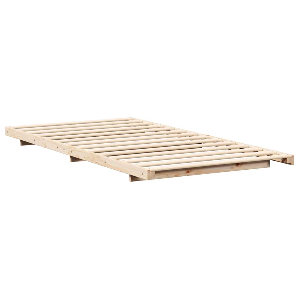 Krevetna konstrukcija Smeđa 80 x 210 cm Čvrsto borovo drvo