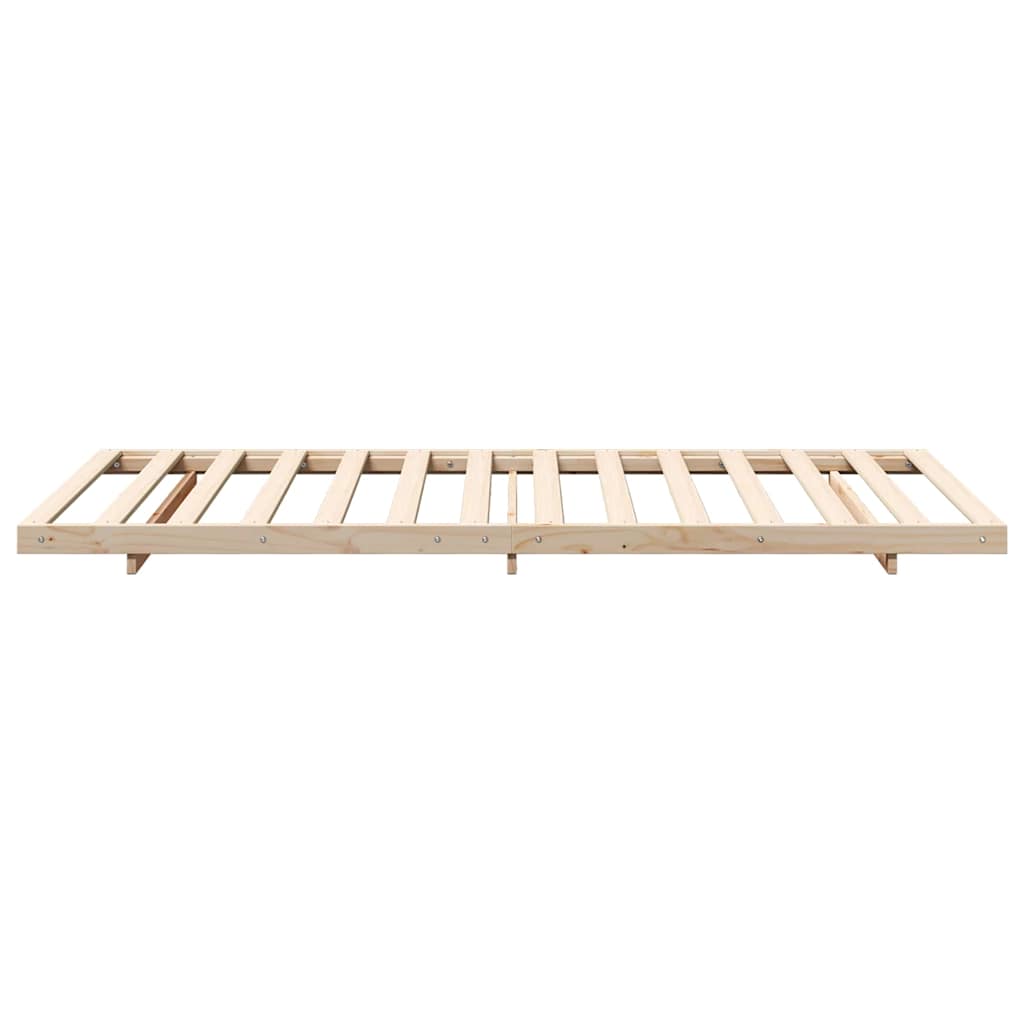 Krevetna konstrukcija Smeđa 80 x 210 cm Čvrsto borovo drvo