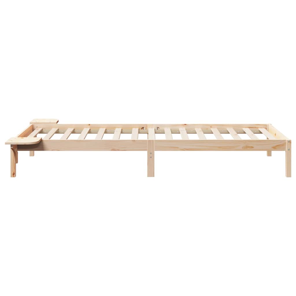 Krevetna konstrukcija s bočnim stolovima Prirodna 80 x 220 cm