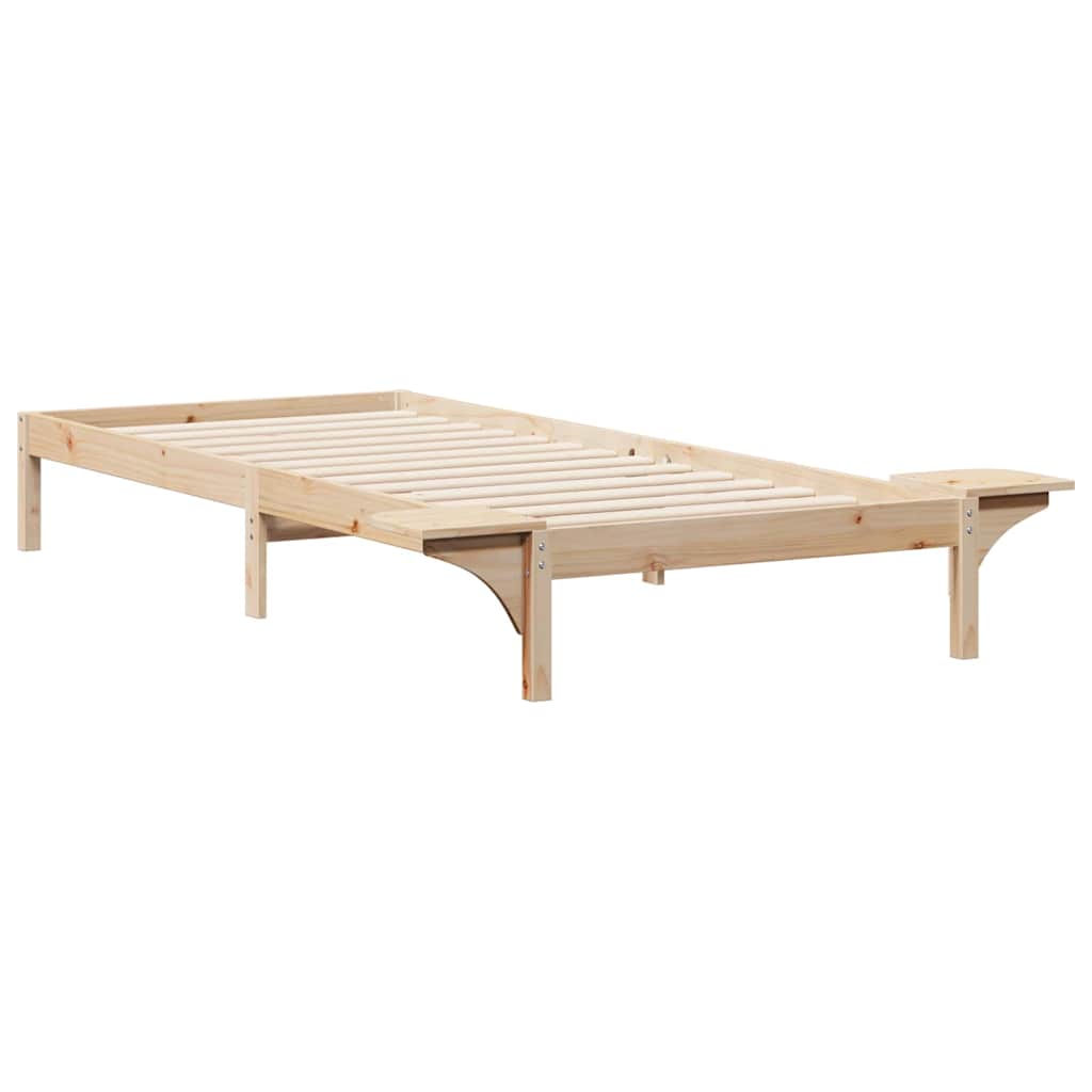 Krevetna konstrukcija s bočnim stolovima Prirodna 90 x 220 cm