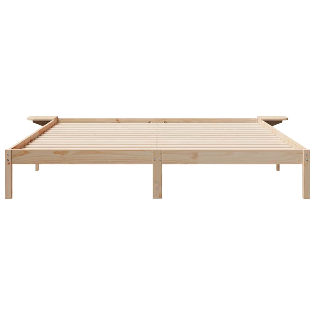 Krevetna konstrukcija s bočnim stolovima Prirodna 200 x 220 cm