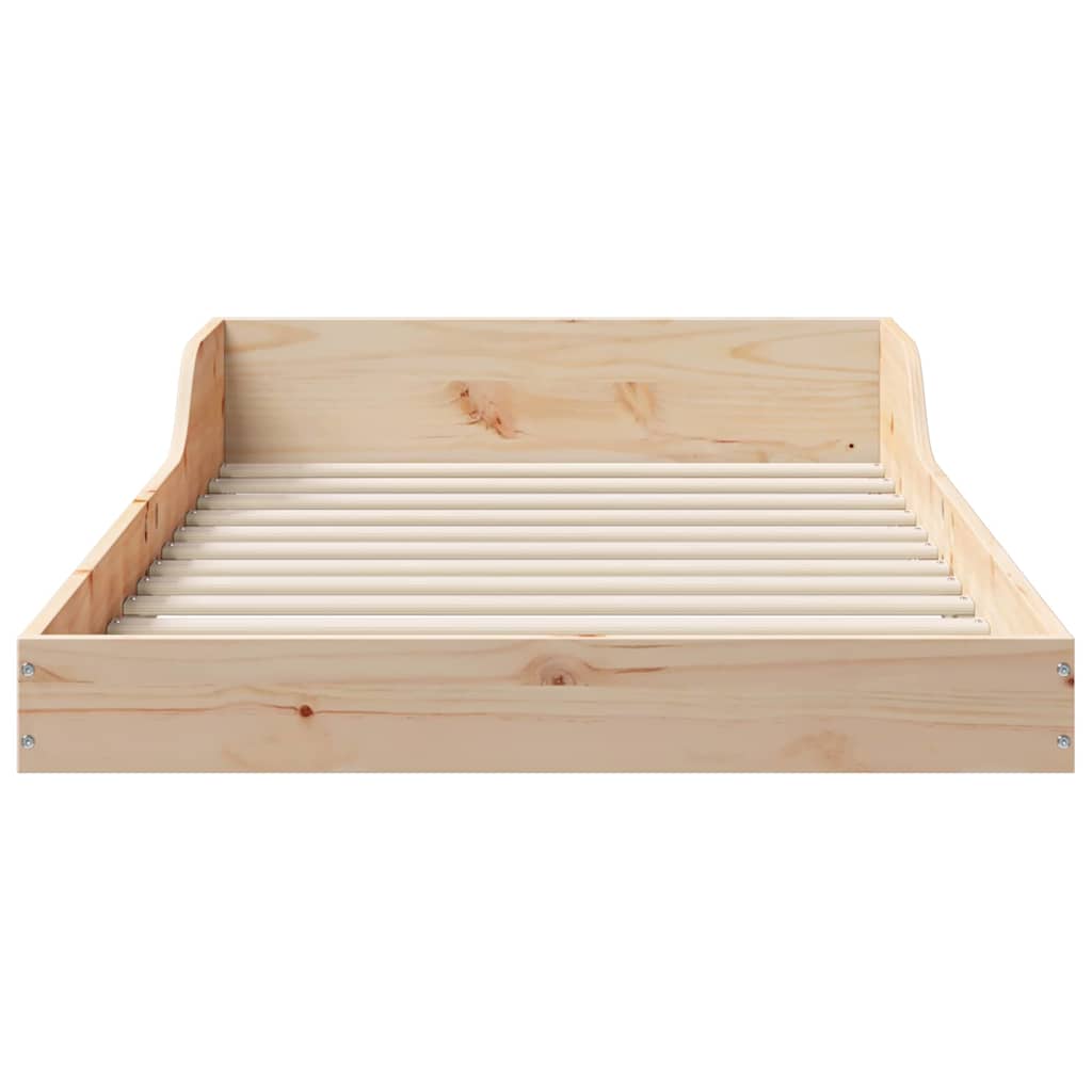 Krevetna konstrukcija Prirodna 90 x 220 cm Čvrsto borovo drvo