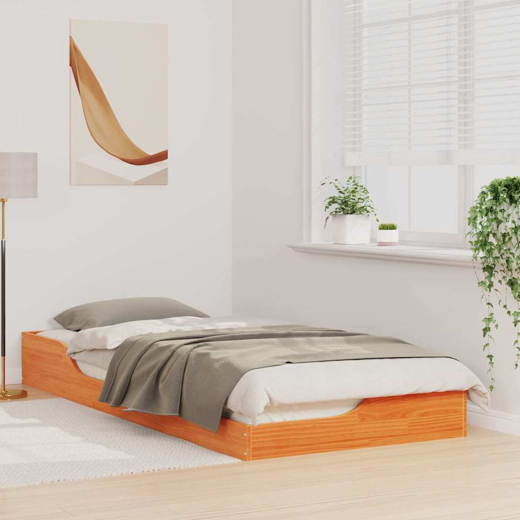 Krevetna konstrukcija Vosak smeđa 90 x 210 cm
