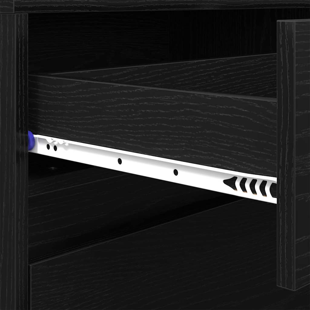 TV Jedinice 2 pcs Crni hrast 180 x 34 x 50 cm Konstruirano drvo