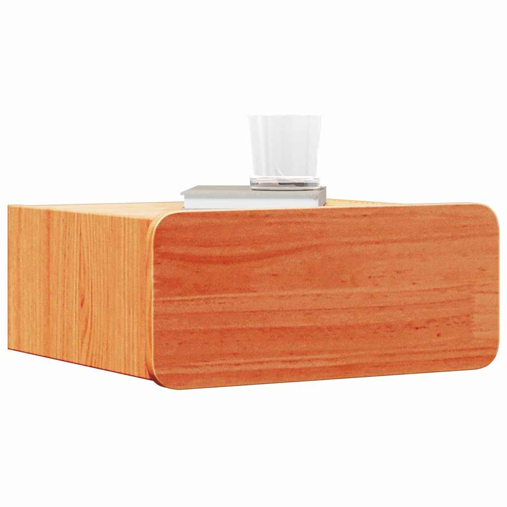 Noćni ormarić s ladicama 2 pcs Vosak smeđa 39 x 34 x 16,5 cm