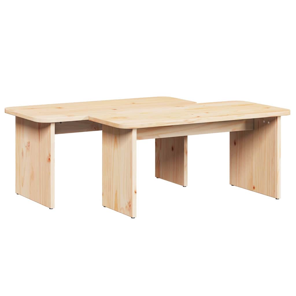Kava Stol 2 pcs Prirodna Masivna borovina