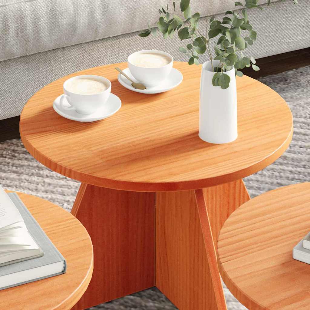 Kava Stol 3 pcs Vosak smeđa