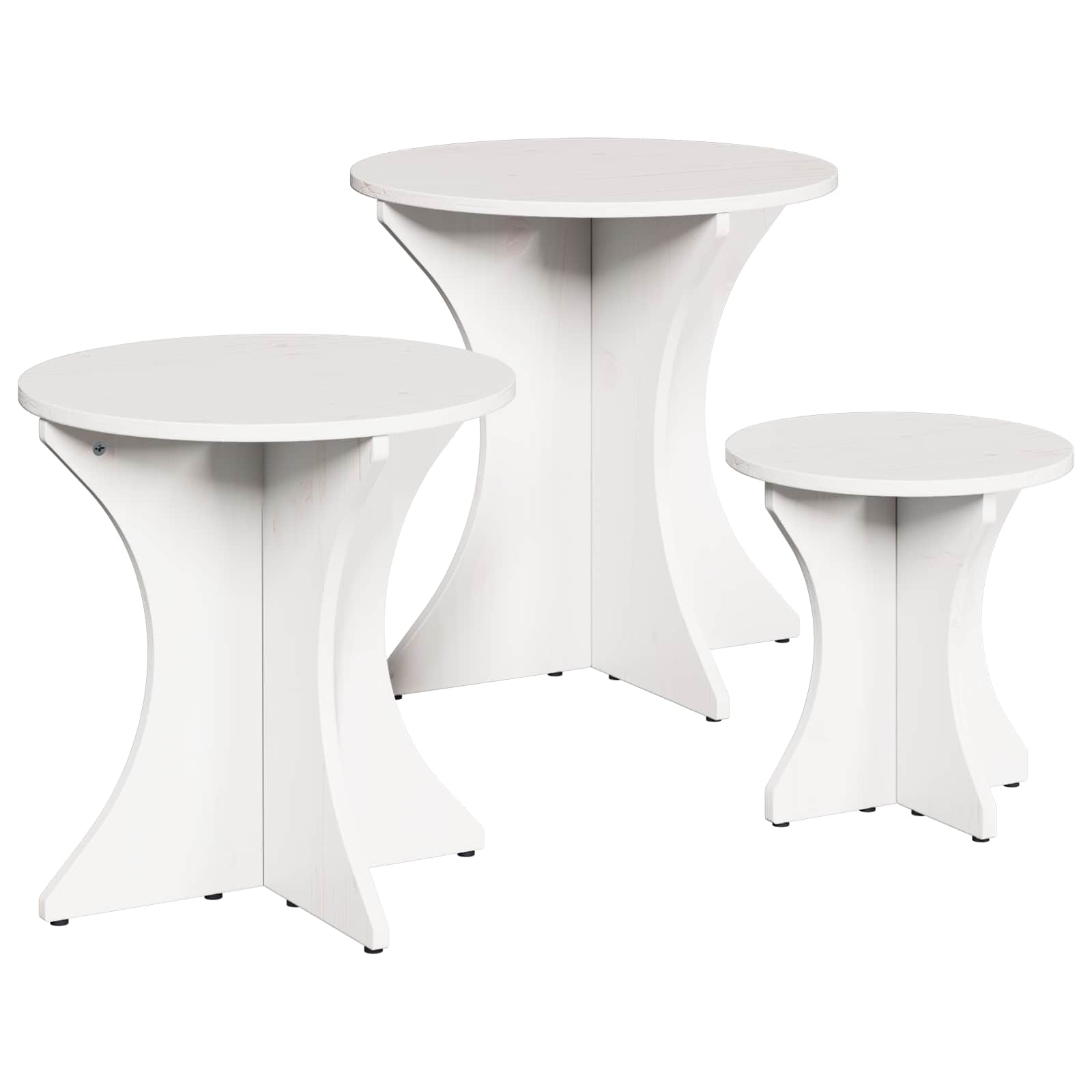 Kava Stol 3 pcs Bijelo