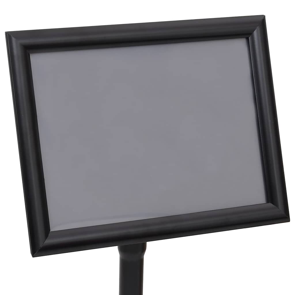 Stalci za plakate 2 pcs Crna 32.7 x 24 x 108 cm Aluminij
