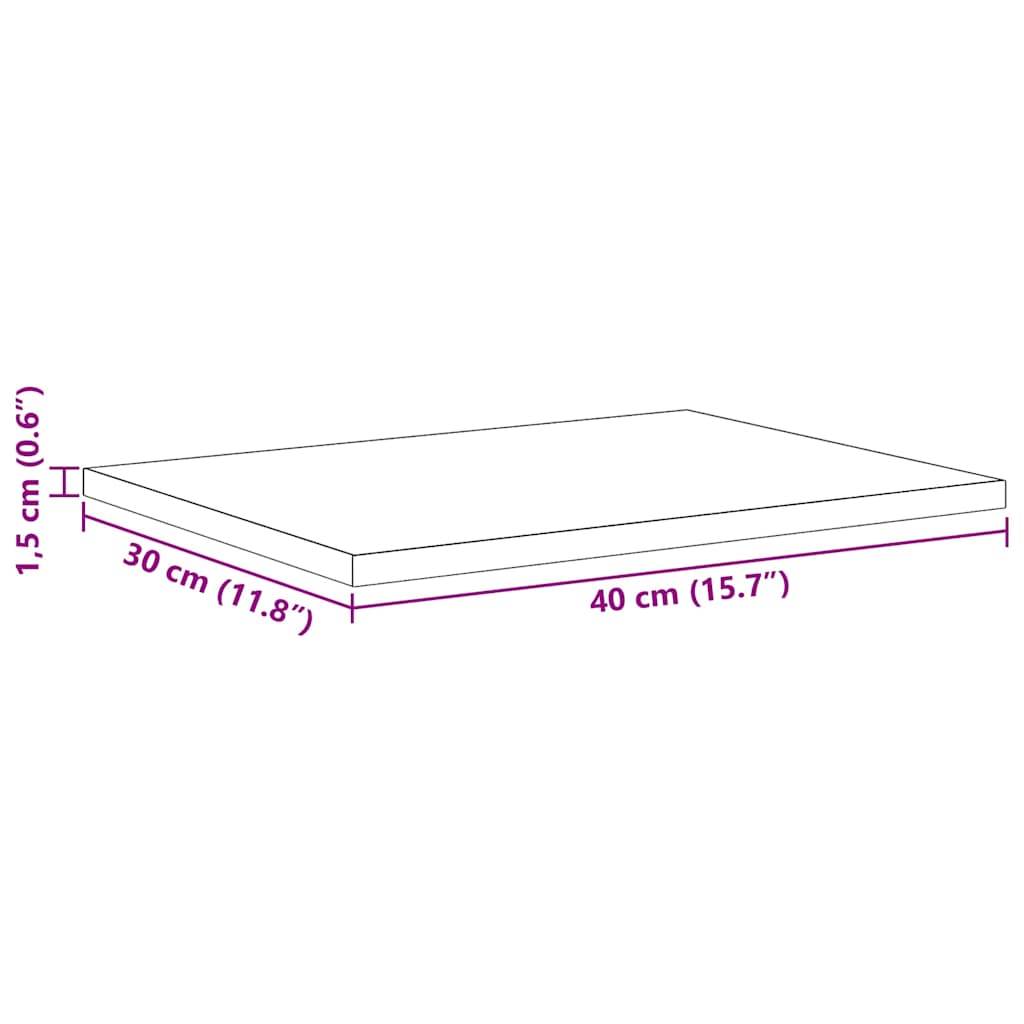 Police za knjige 4 pcs Crna 40 x 30 x 1,5 cm Konstruirano drvo