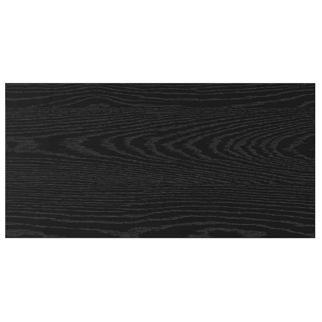 Police za knjige 4 pcs Crna 60 x 30 x 1,5 cm Konstruirano drvo