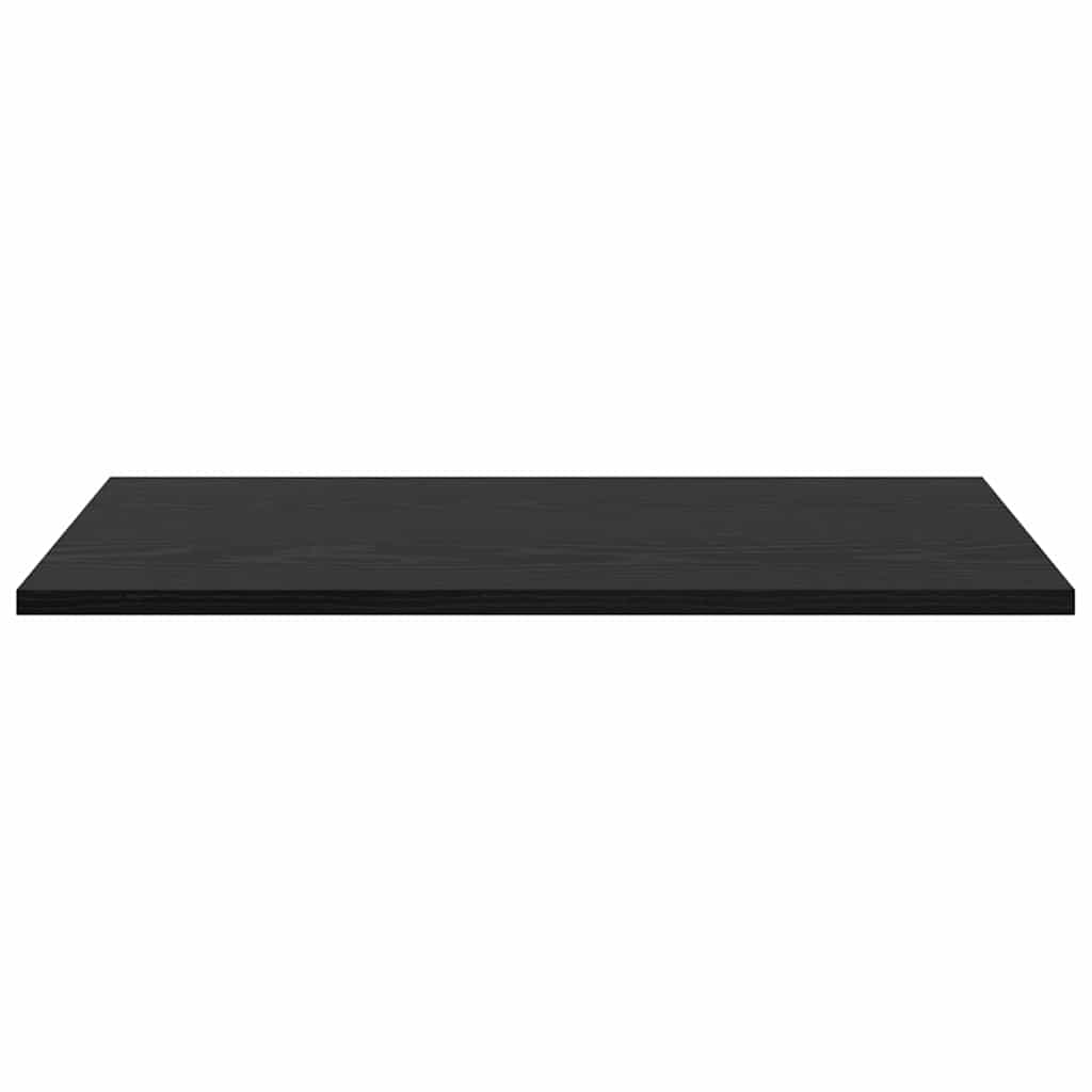Police za knjige 4 pcs Crna 60 x 40 x 1,5 cm Konstruirano drvo