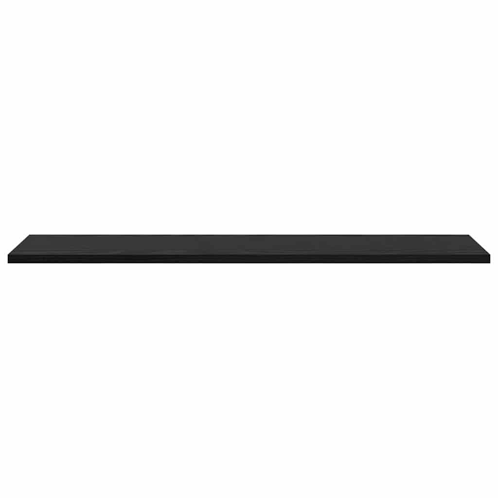 Police za knjige 4 pcs Crna 80 x 20 x 1,5 cm Konstruirano drvo