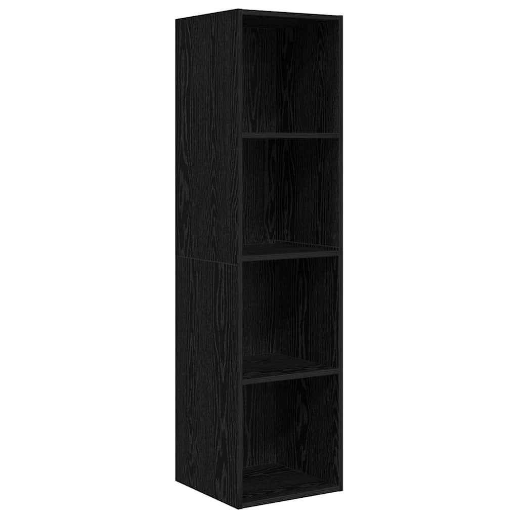 Set TV komoda Crni hrast 37 x 37 x 142,5 cm Konstruirano drvo