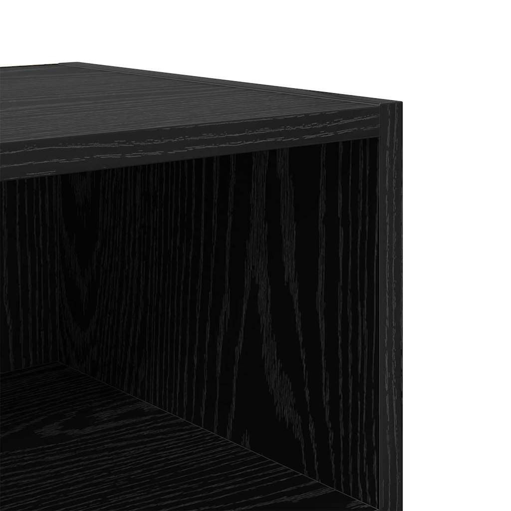 Noćni ormar 2 pcs Crni hrast 40 x 30 x 50 cm Konstruirano drvo