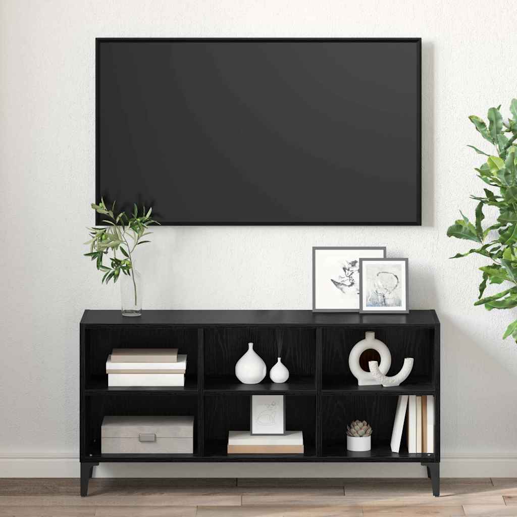 Set TV komoda Zidne Crna 103,5 x 30 x 50 cm Konstrukcijsko drvo