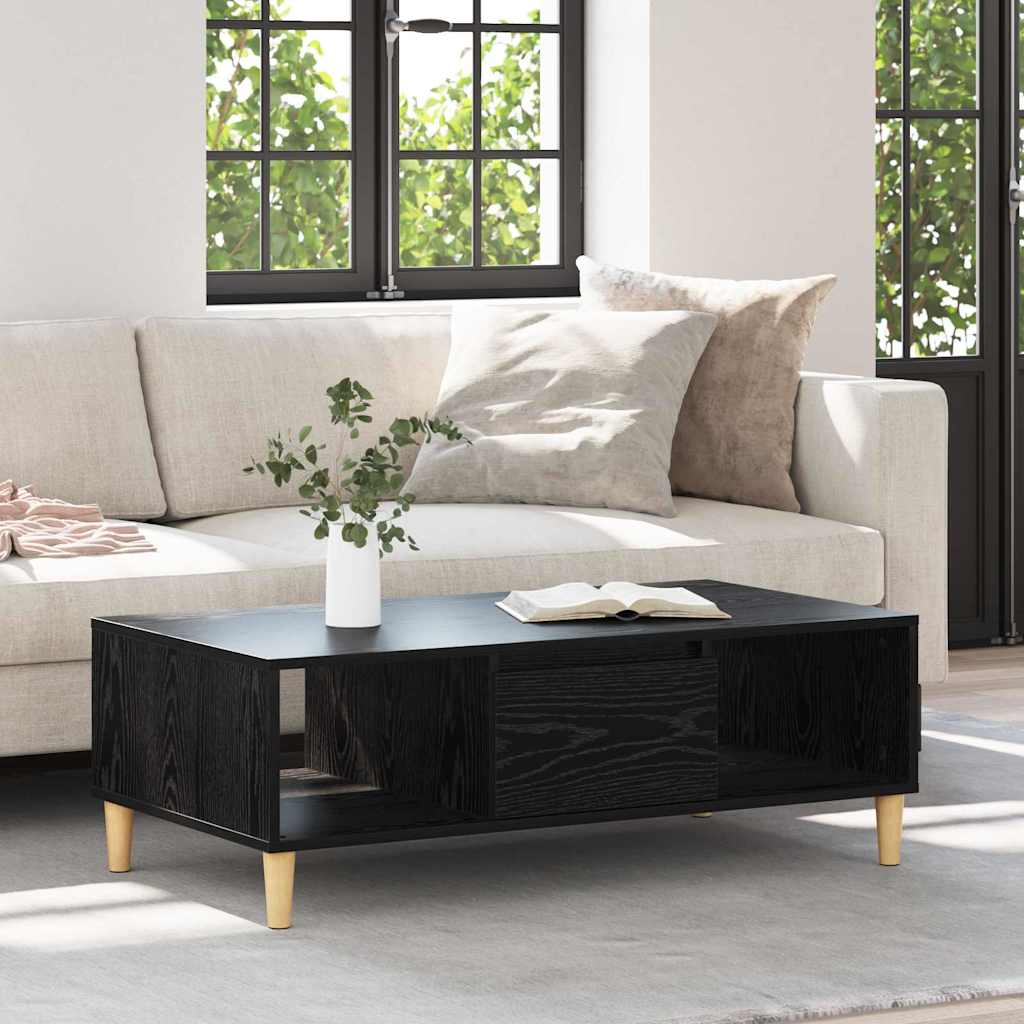 Kava Stol Crni hrast 102 x 55 x 35 cm Konstruirano drvo