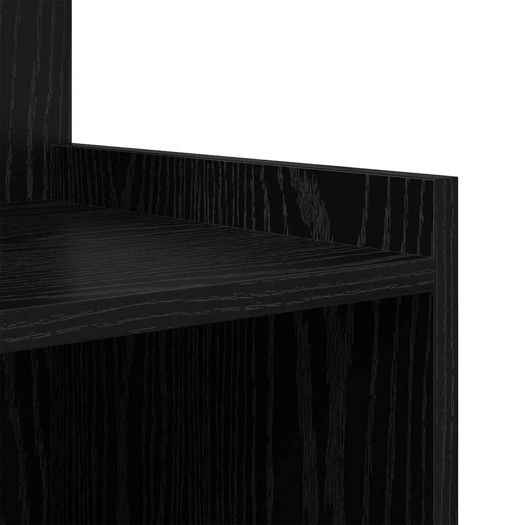 Noćni ormar 2 pcs Crni hrast 40 x 35 x 60 cm Konstruirano drvo
