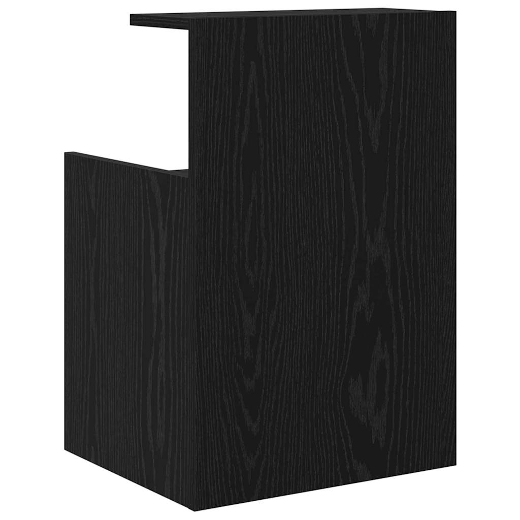 Noćni ormar 2 pcs Crni hrast 40 x 35 x 60 cm Konstruirano drvo