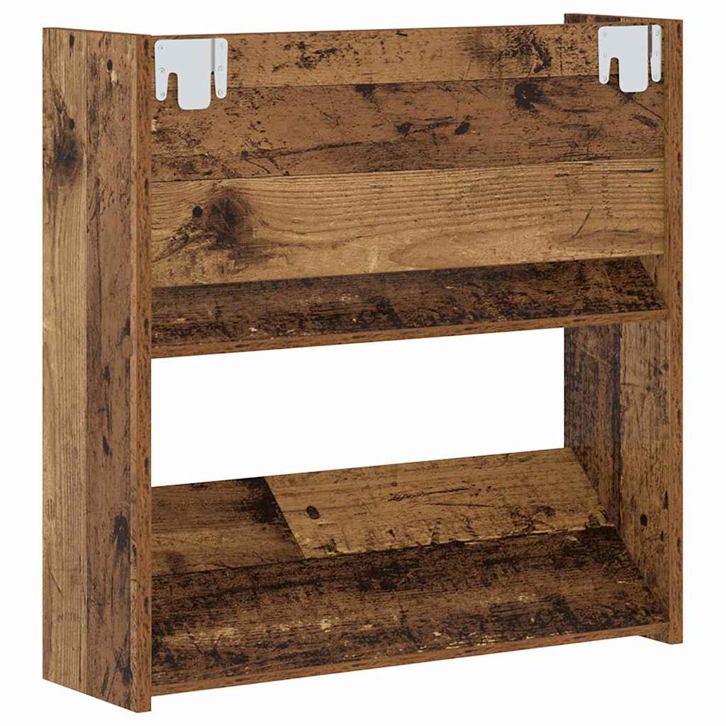 Ormar za cipele s policom 2 pcs Staro drvo 60 x 18 x 60 cm
