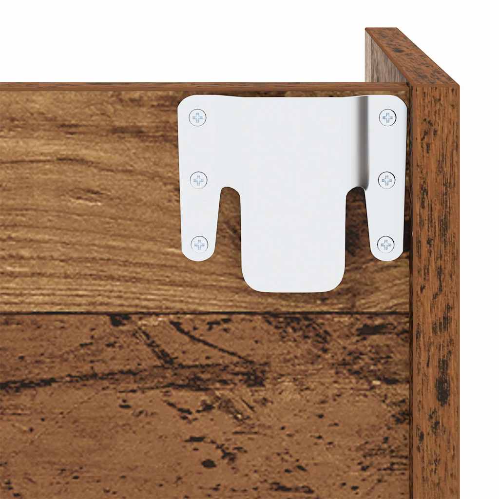 Ormar za cipele s policom 2 pcs Staro drvo 60 x 18 x 90 cm