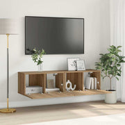 Set TV komoda 2 pcs Smeđa 60 x 30 x 30 cm Konstruirano drvo