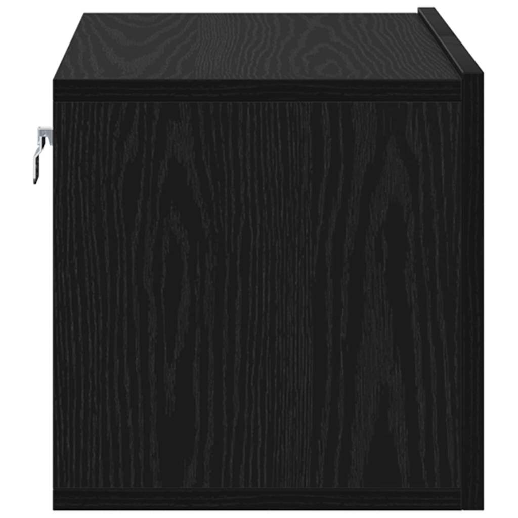 Set TV komoda Zidne Crna 60 x 30 x 30 cm Konstruirano drvo