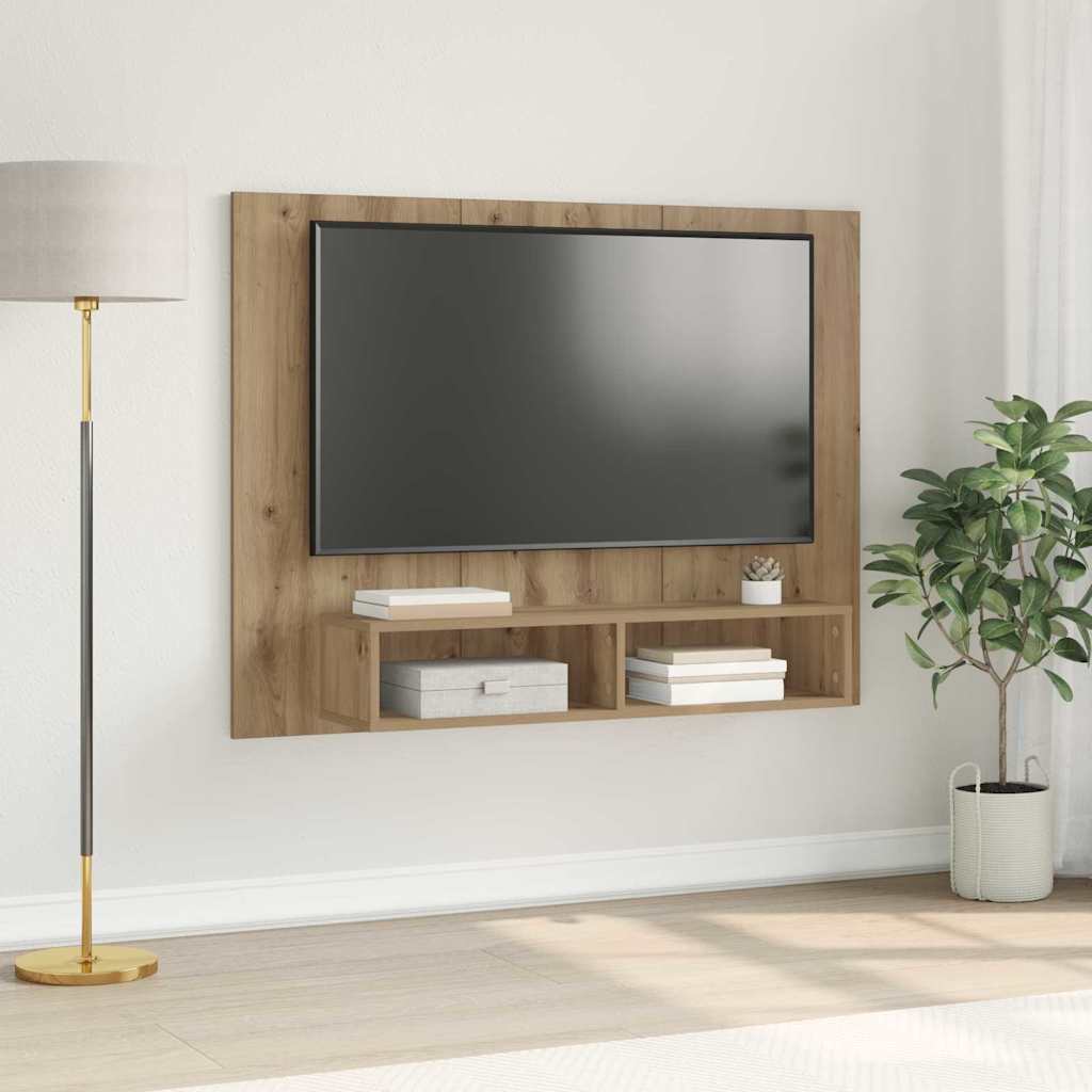 Set TV komoda Zidne Umjetnički hrast 120 x 23,5 x 90 cm