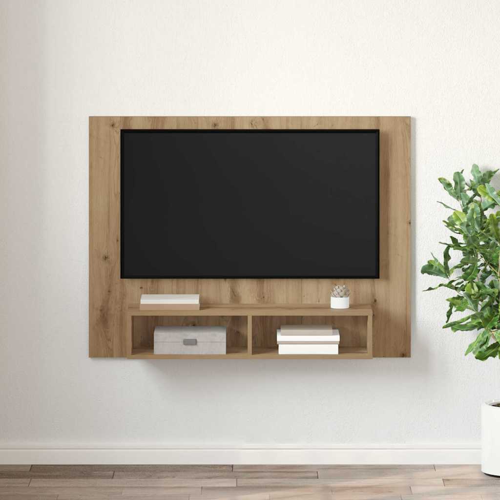 Set TV komoda Zidne Umjetnički hrast 120 x 23,5 x 90 cm