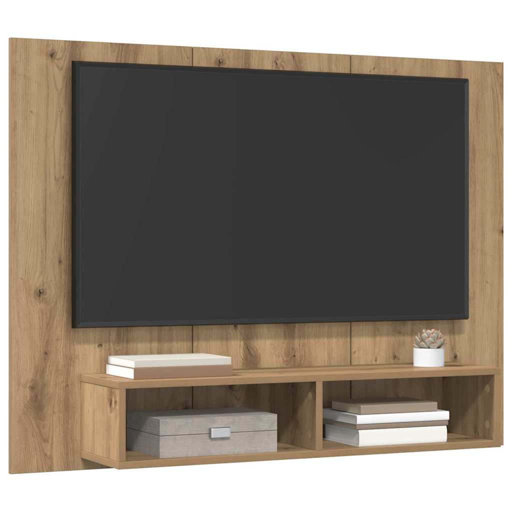 Set TV komoda Zidne Umjetnički hrast 120 x 23,5 x 90 cm