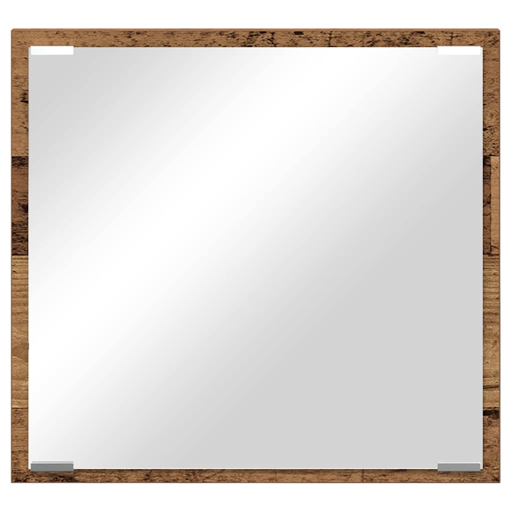 LED kupaonsko ogledalo Zidne Staro drvo 40 x 37 x 8.5 cm