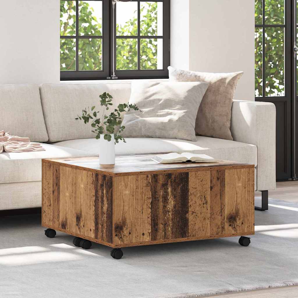 Kava Stol Staro drvo 75 x 75 x 38 cm Konstruirano drvo