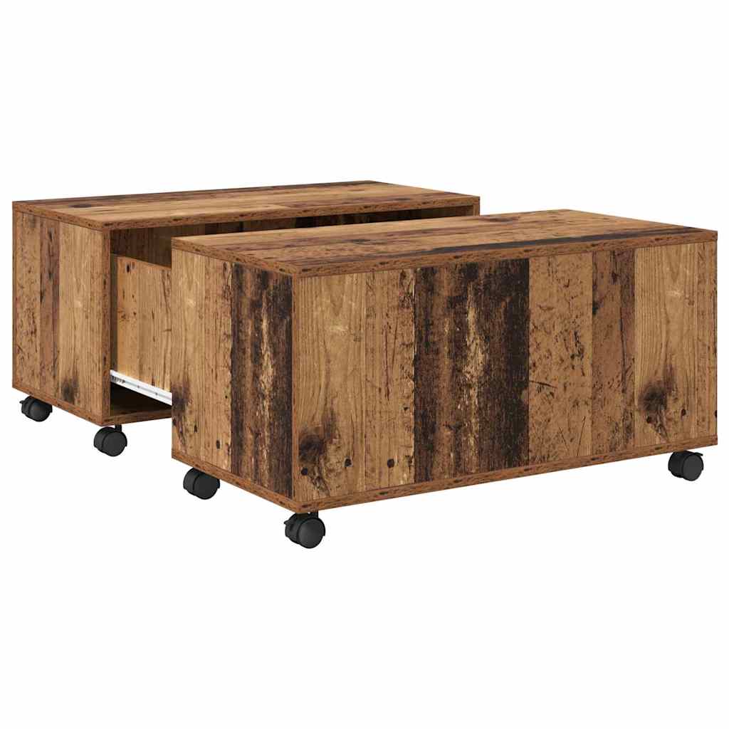 Kava Stol Staro drvo 75 x 75 x 38 cm Konstruirano drvo