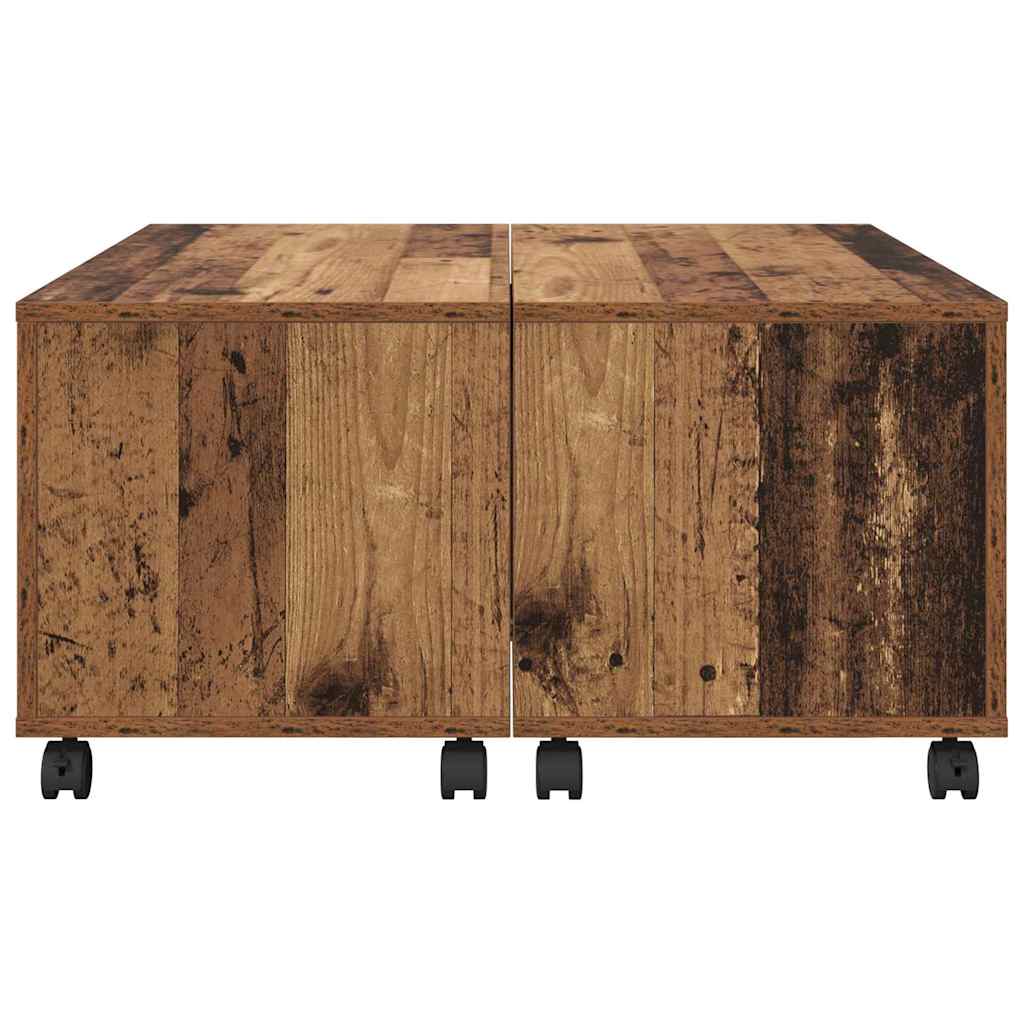 Kava Stol Staro drvo 75 x 75 x 38 cm Konstruirano drvo