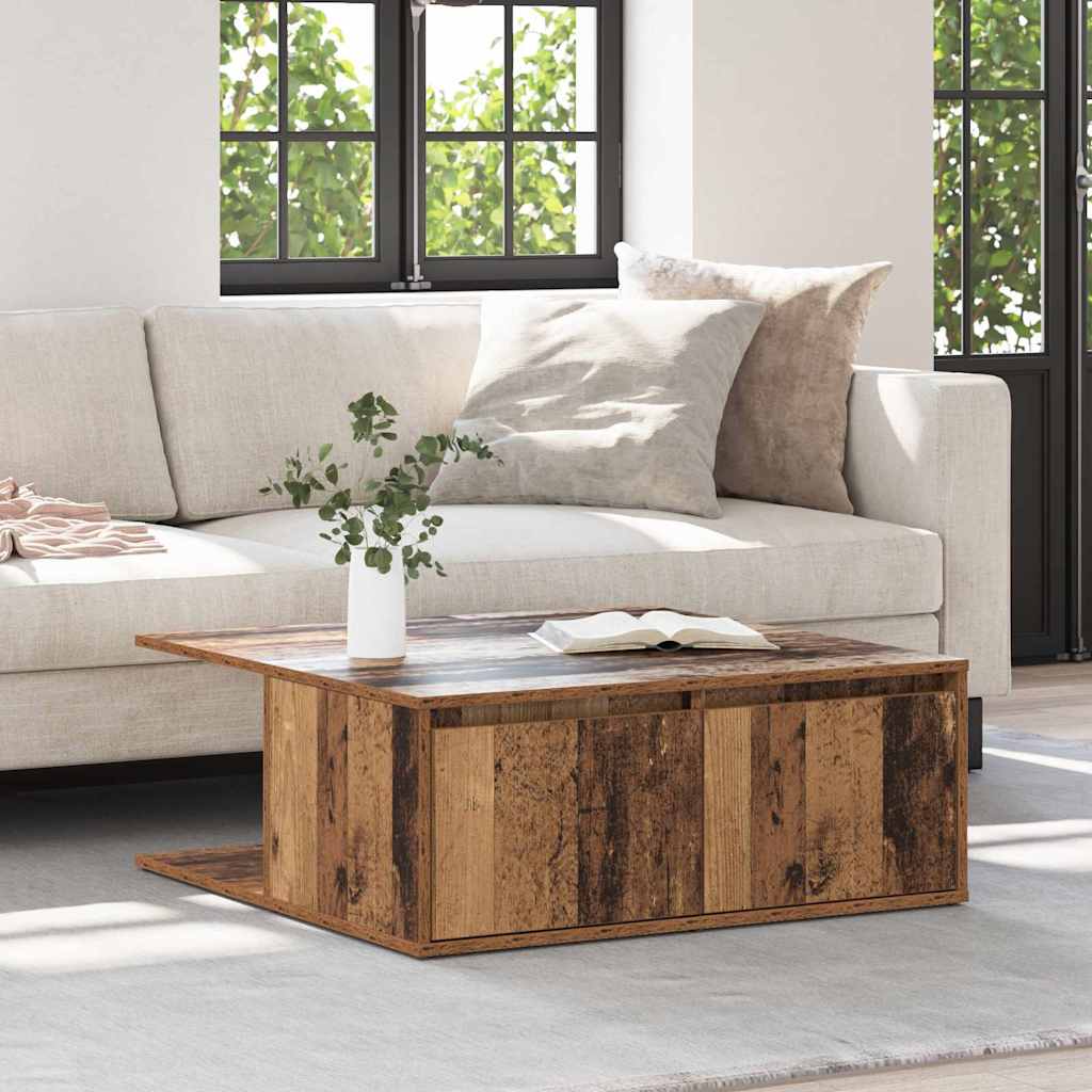 Stolić za kavu Staro drvo 80 x 80 x 31 cm Konstruirano drvo
