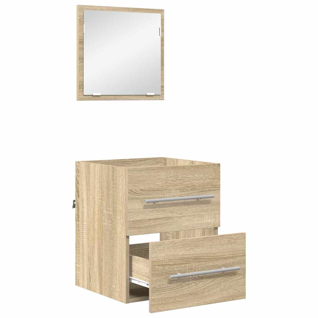 Set namještaja za kupaonicu s ladicama Smeđa 41 x 38,5 x 48 cm