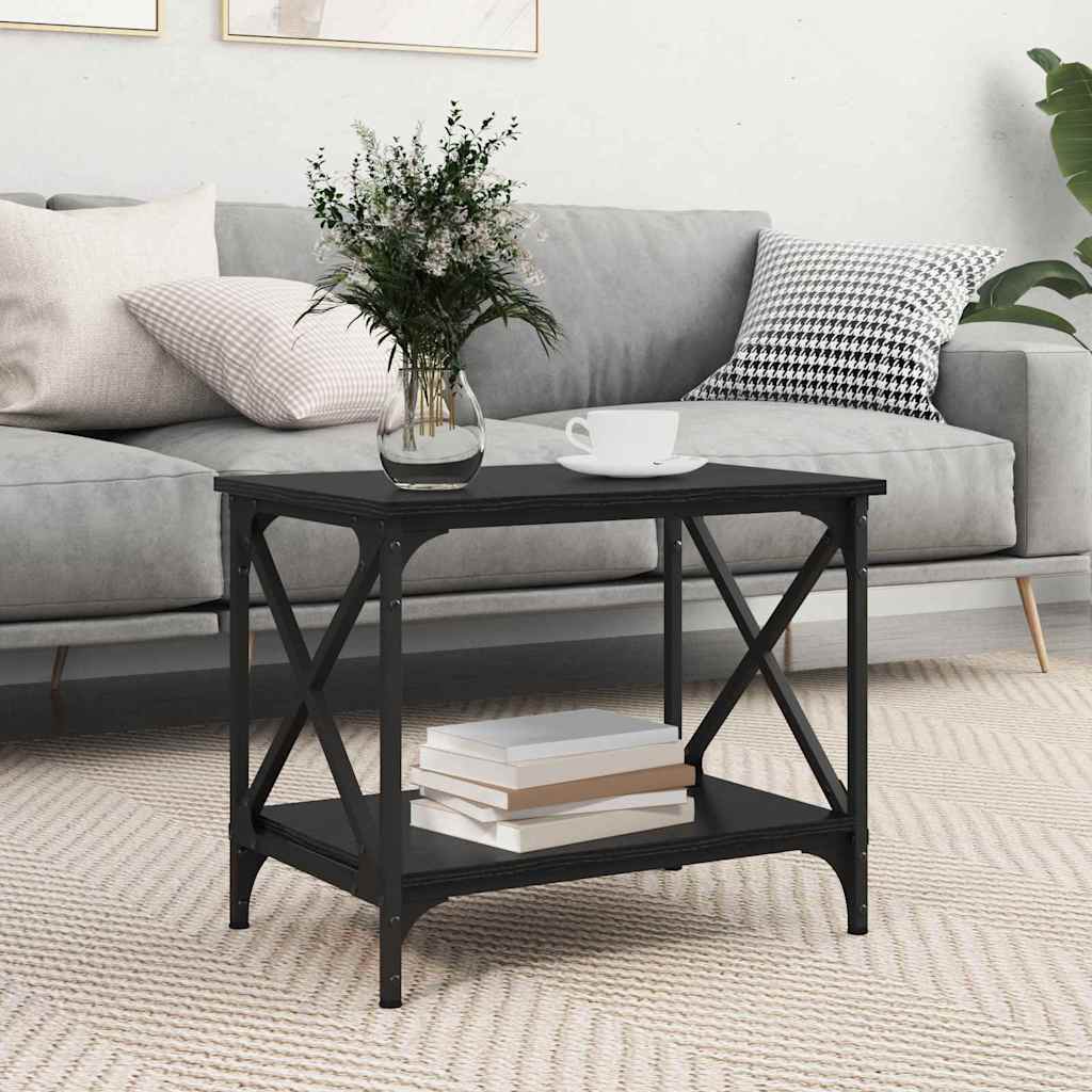 Bocni stol Crni hrast 55 x 38 x 45 cm Konstruirano drvo