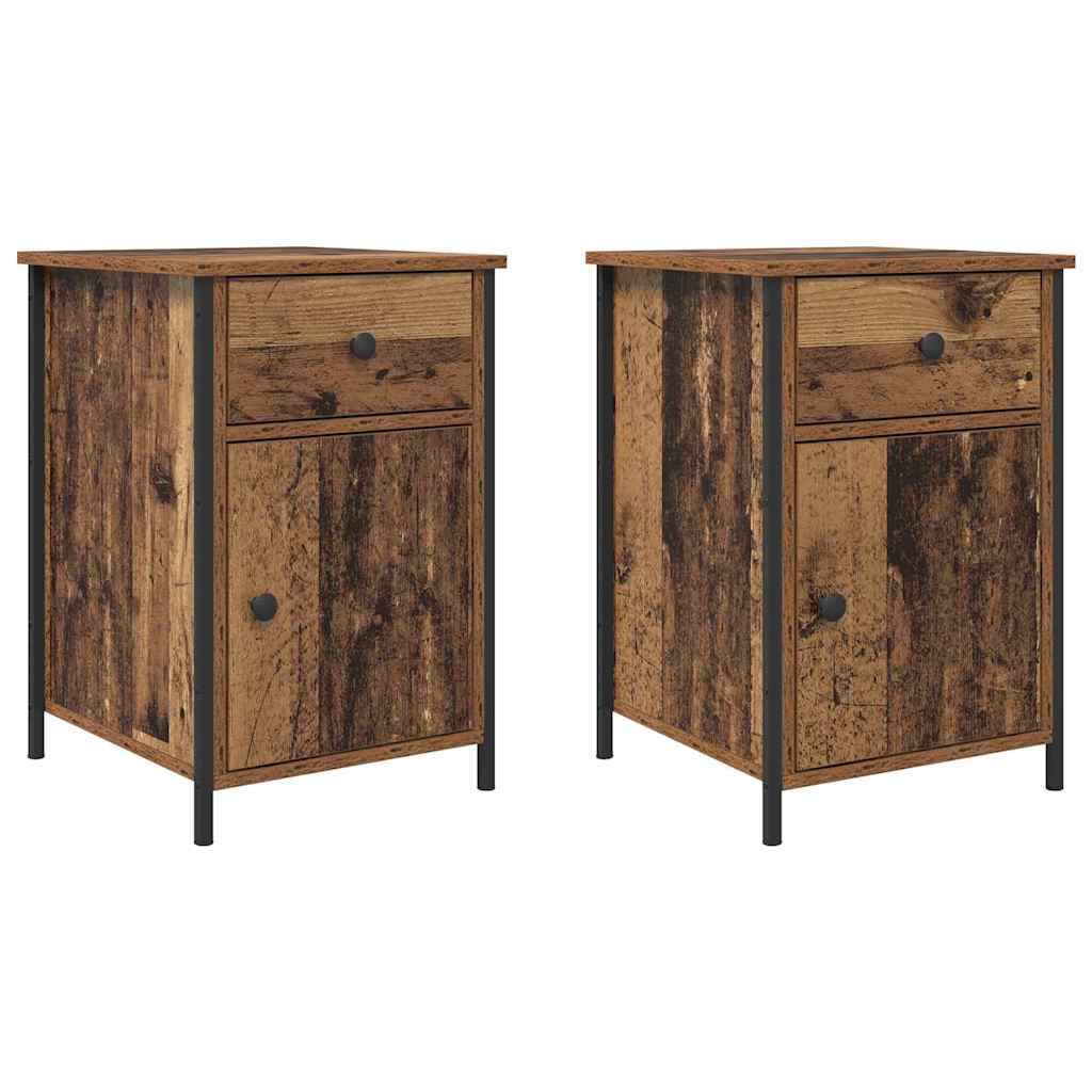 Noćni ormar 2 pcs Staro drvo 40 x 42 x 60 cm Konstruirano drvo