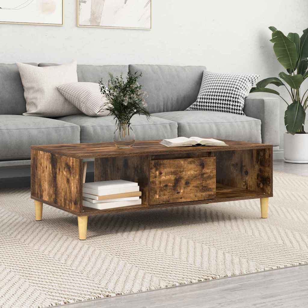 Kava Stol Dimljeni hrast 102 x 55 x 35 cm Konstruirano drvo